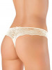 Кружевные трусики-стринги Microlace, белый