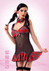 Костюм школьницы-отличницы, черный с красным
